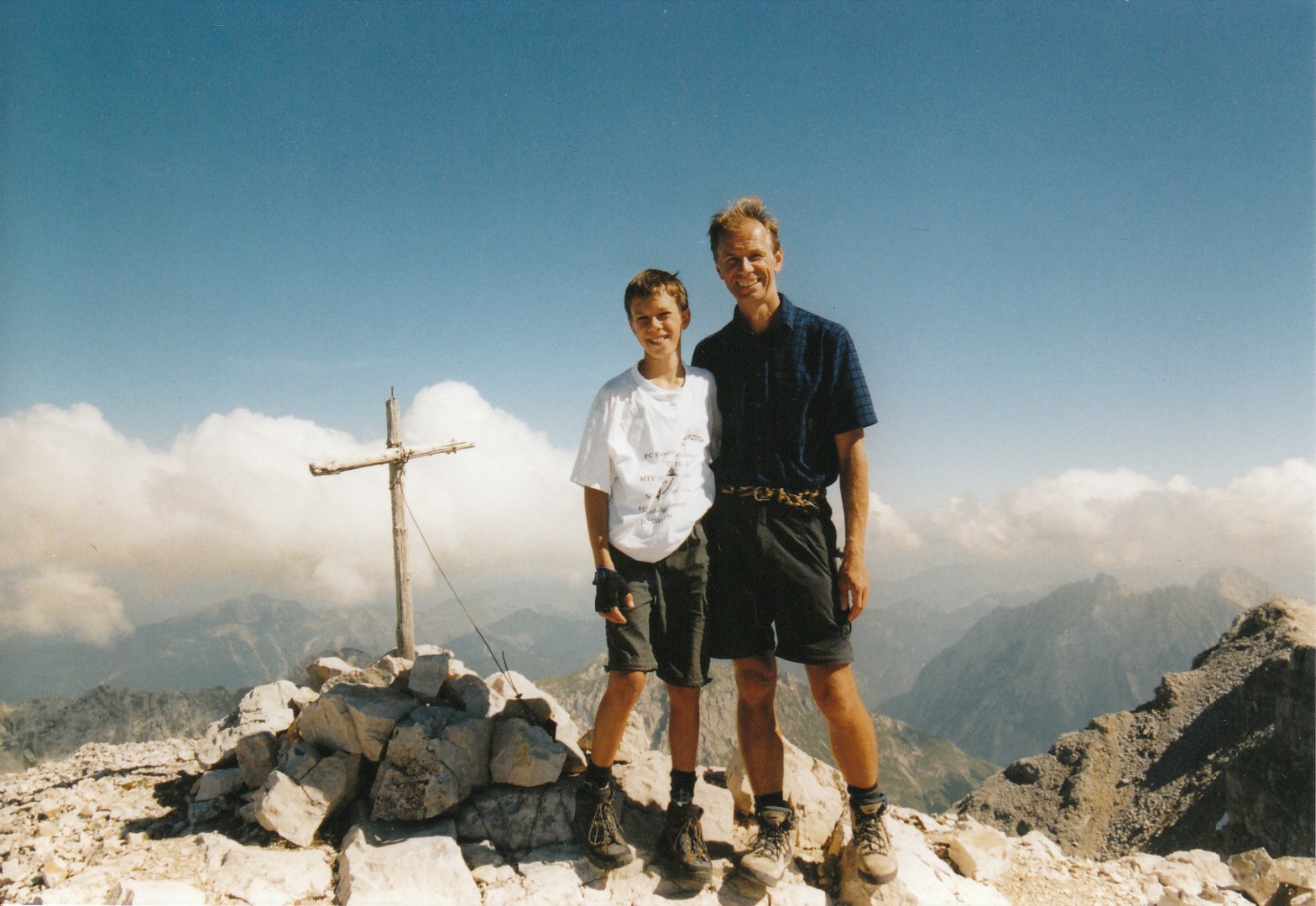 Simon und ich im September 2004 auf der westlichen Ödkarspitz