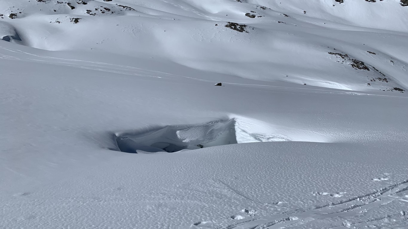 Gletscherspalte im Bachfallenferner