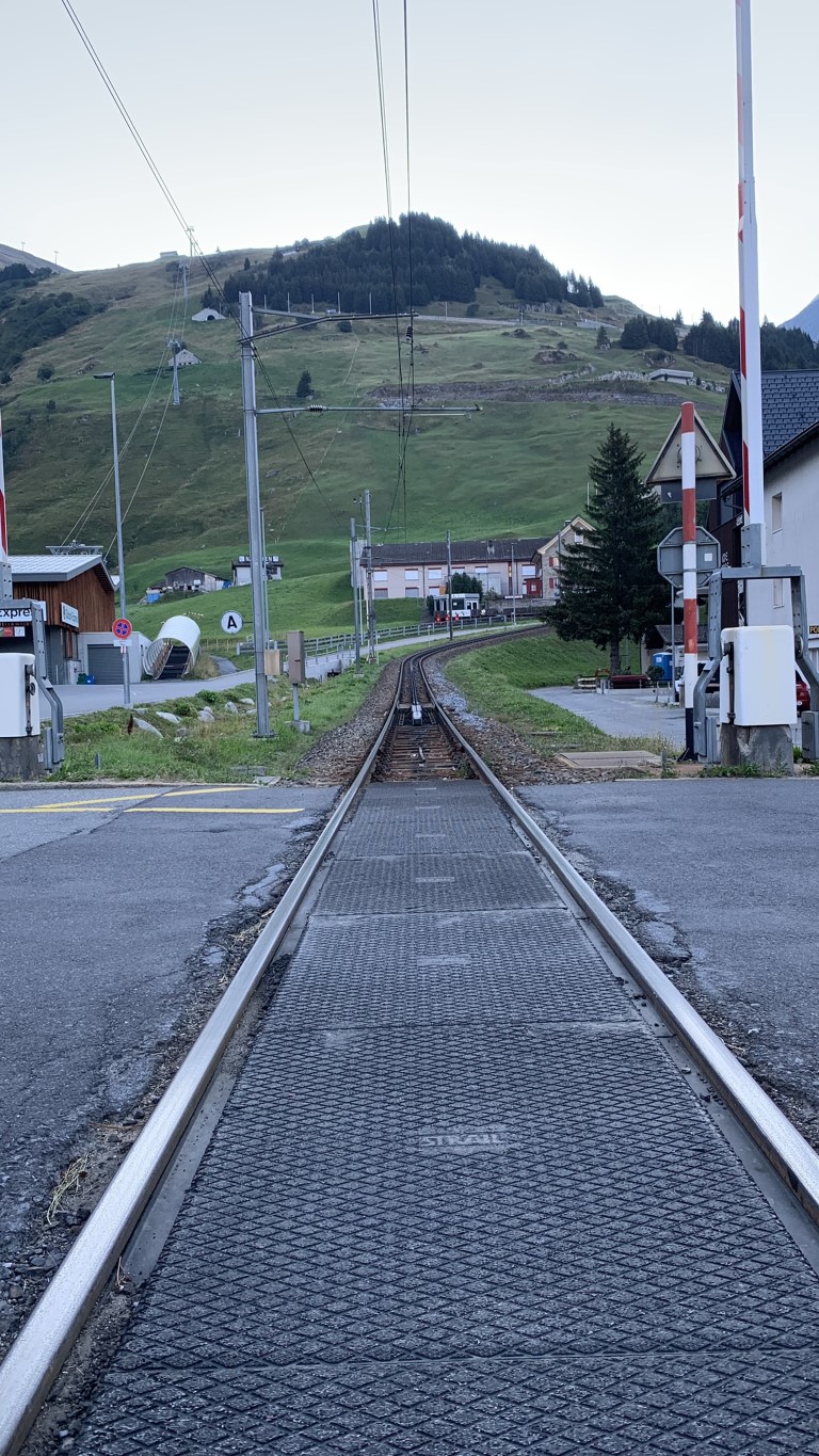 Bahnstrecke Richtung Oberalp